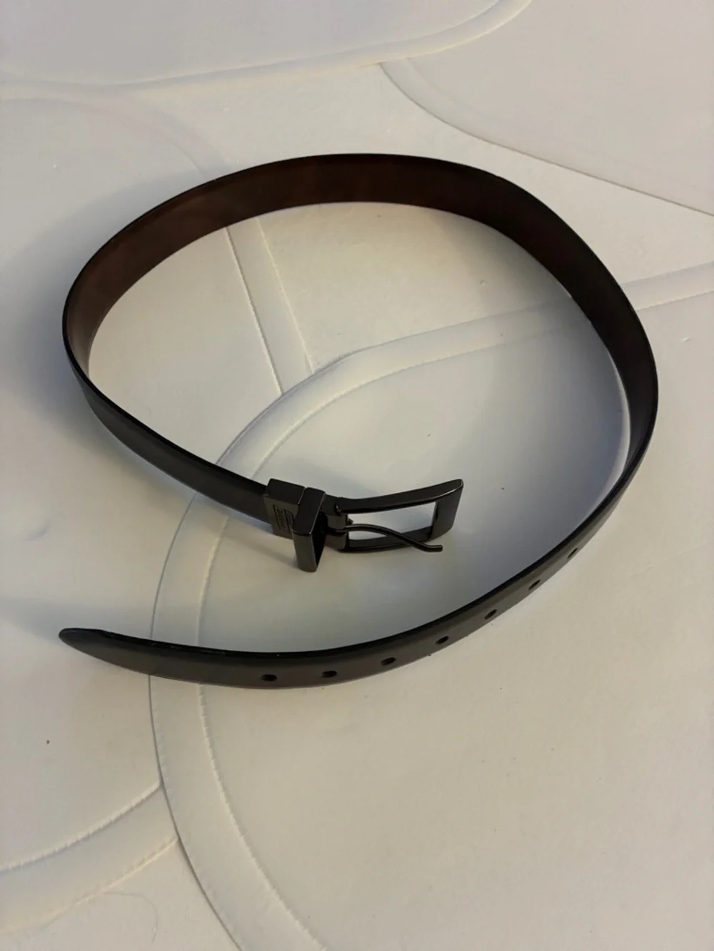 DICKIES kids Black Leather-looking Belt with Gunmetal Buckle formal
